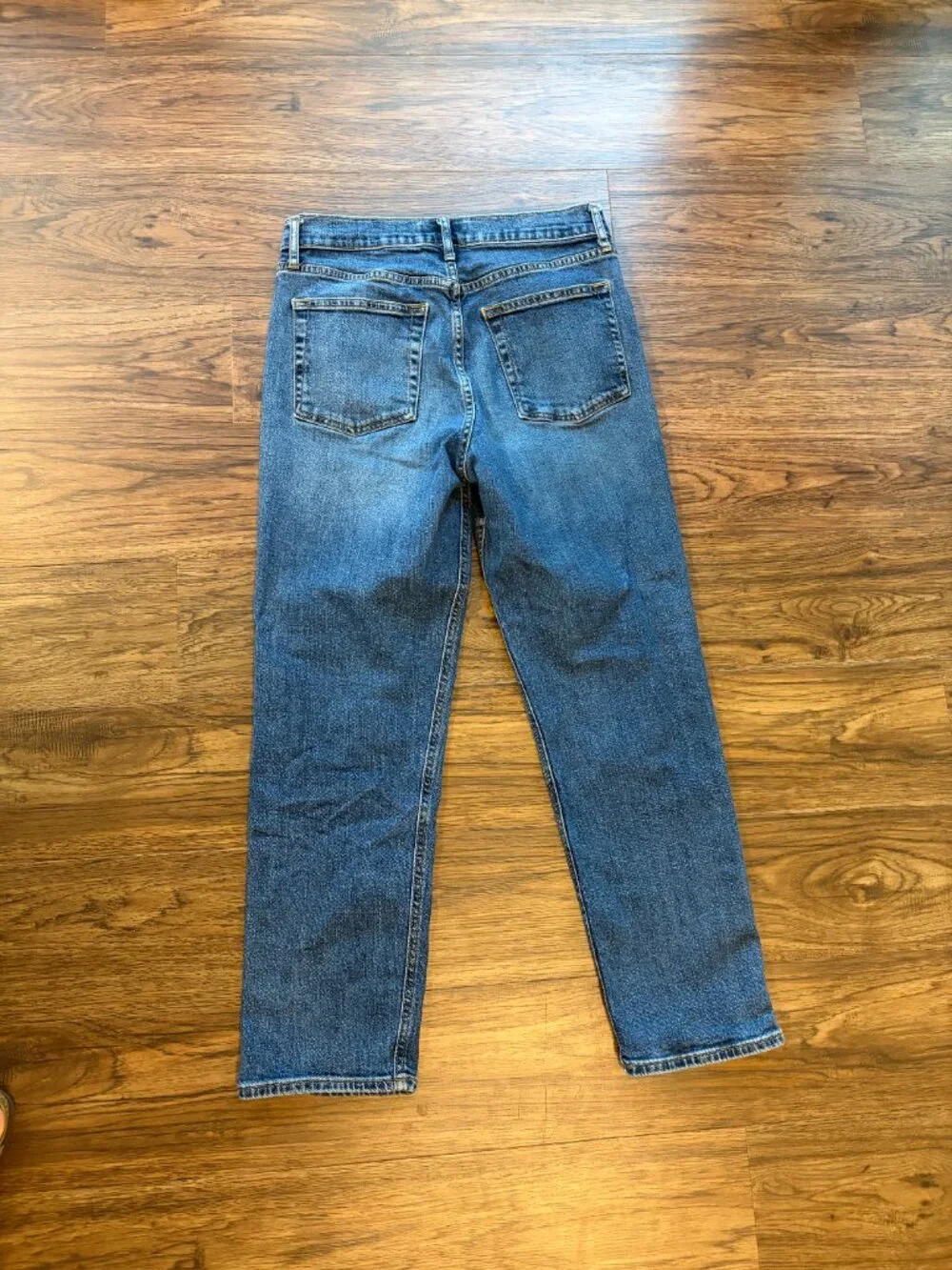 GAP blue jeans 29 straight leg high waist - Picture 5 of 10